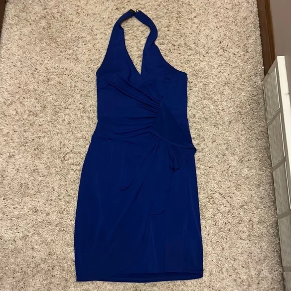 Royal Blue halter dress - Picture 1 of 1